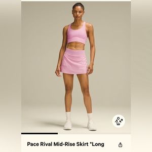 Lululemon Pace Rival Skirt (Pink) Size 8 NWT